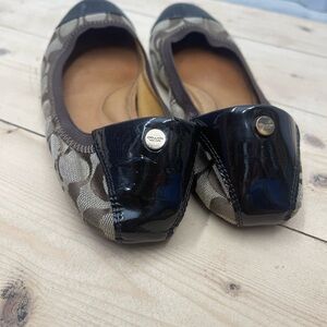 Coach traditional brown on brown ballet shoes. 🩰